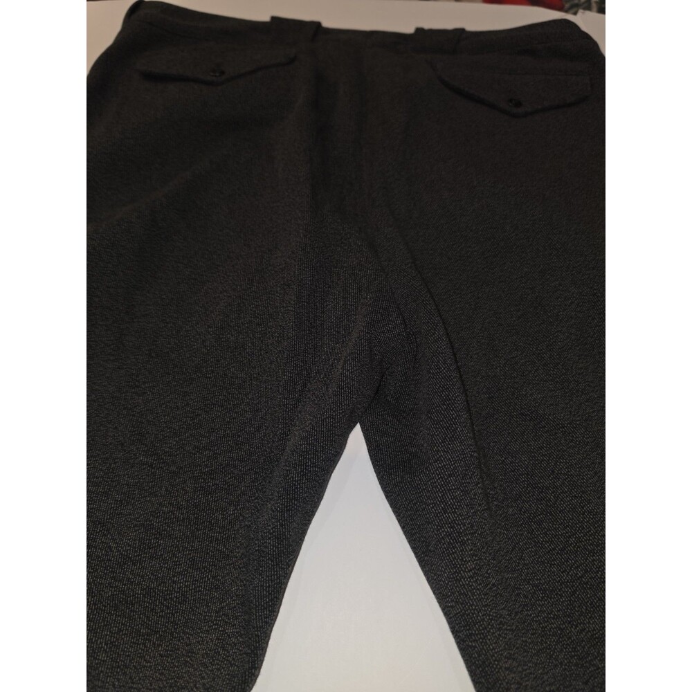 Polo Ralph Lauren Charcoal Grey Heather Textured Pants Mens 36x32 Ankle Zipper - Picture 3 of 11